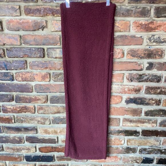 Lands' End Plush Fleece Maroon Red Infinity Scarf Women's - Picture 1 of 4